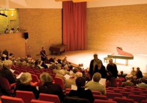West Road Concert Hall, before a piano recital