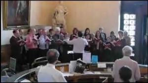 Cambridge University Library Choir - still taken from video taken by Laurence Boyce; with permission from L. Boyce.