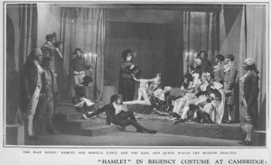 The "Regency" production of Hamlet. The Marlowe Society, 1932. Sketch magazine (March 16, 1932)