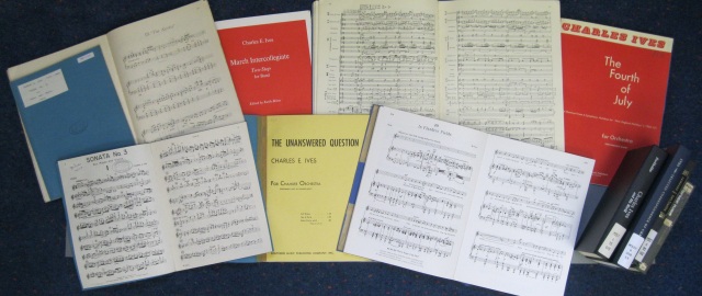 Ives scores from the Booth Collection at the University Library. Cambridge University Library