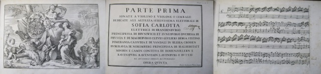 Corelli. Sonate a violino e violone o cimbalo...opera quinta. [Rome] Gasparo Pietra Santa, [1700]. Part of the F. T. Arnold bequest. MR360.a.70.6. © Cambridge University Library.